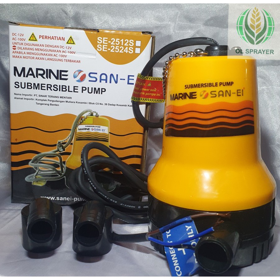 SUBMERSIBLE PUMP(DC)/POMPA CELUP|POMPA AIR KAPAL(DC) MARINE SAN-EI