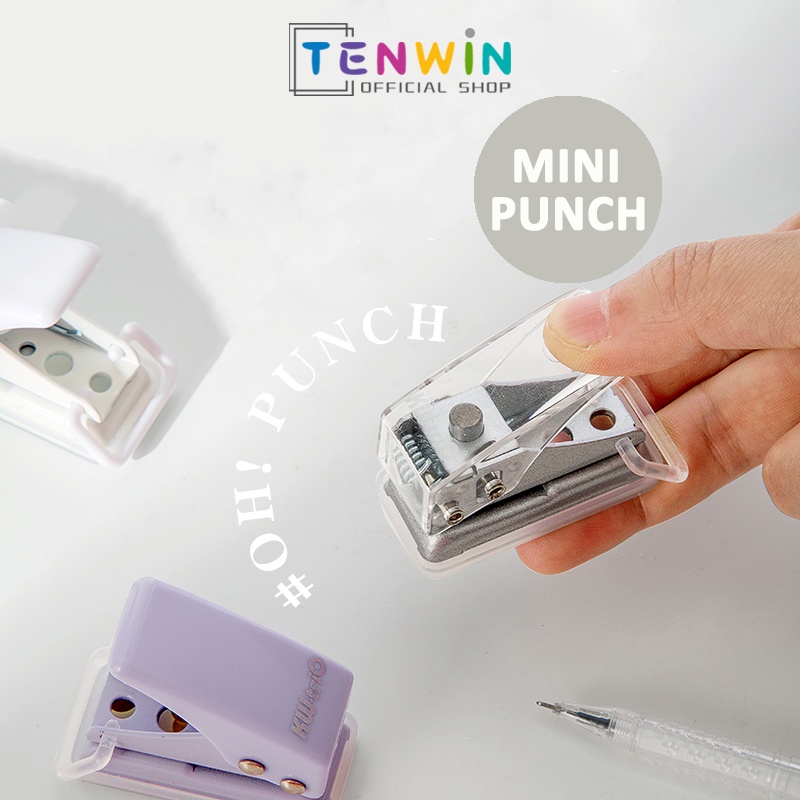 

KW mini pouch 6mm satu lubang untuk penggunaan kantor dan pelajar/KW mini pouch 6mm one hole for office and student use -Tenwin