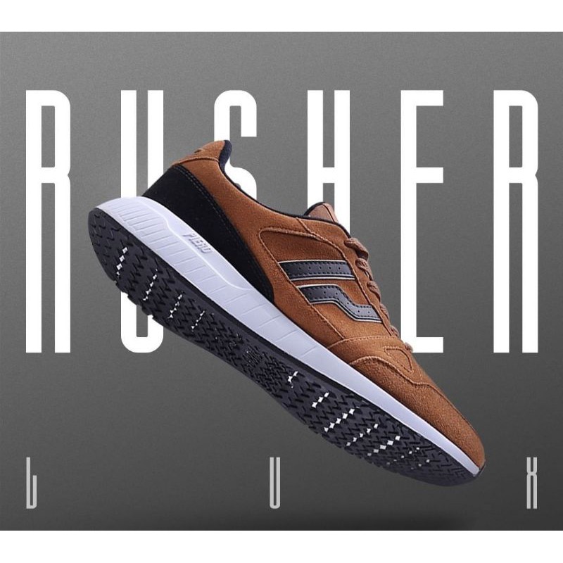 Sepatu Sneakers Piero Rusher Lux Brown Original 100%