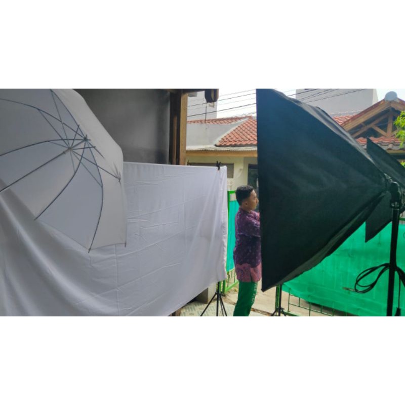 Paket lengkap alat studio lighting