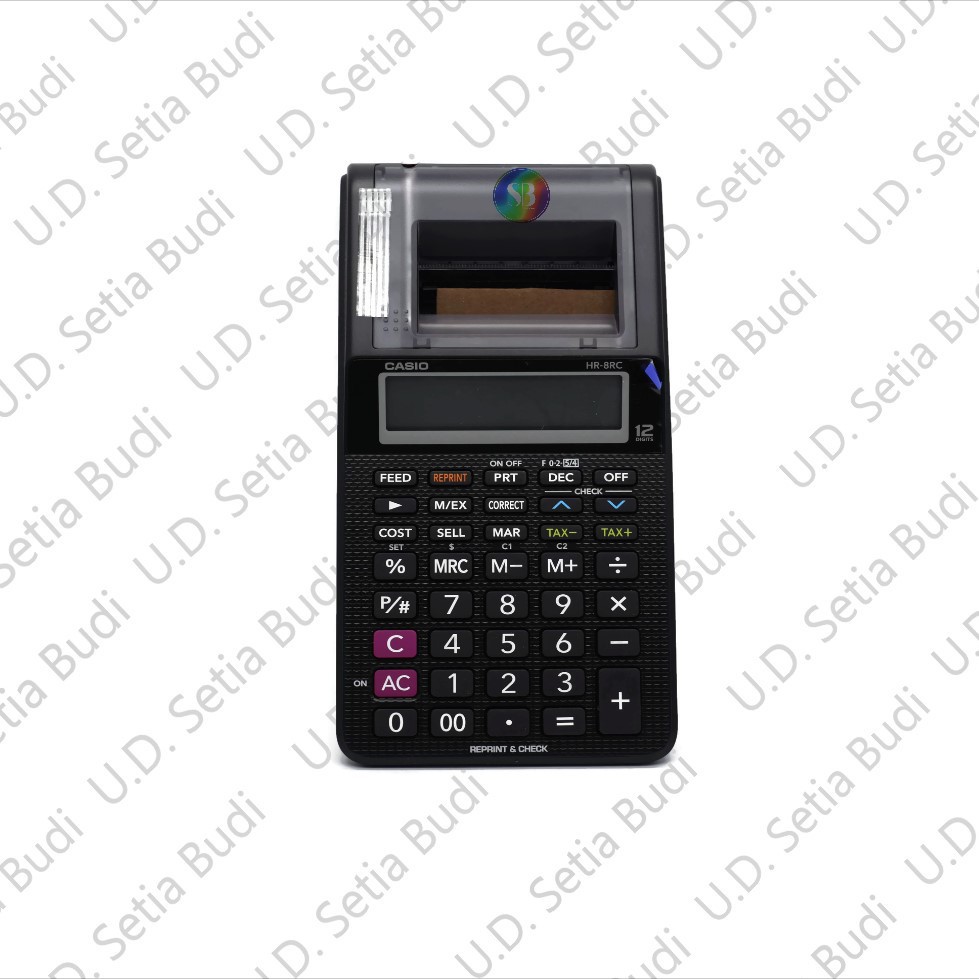 Kalkulator Printing CASIO HR-8RC Asli dan Bergaransi