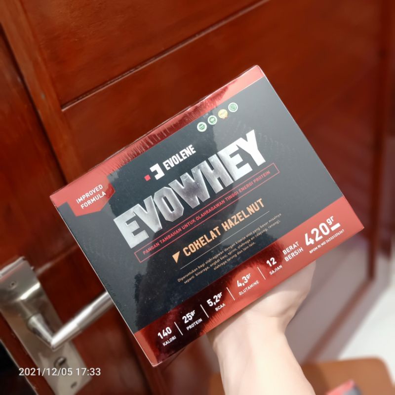 EVOLENE Whey Protein EVOWHEY | isi 12 sachet BPOM &amp; HALAL | bcaa gluthamine