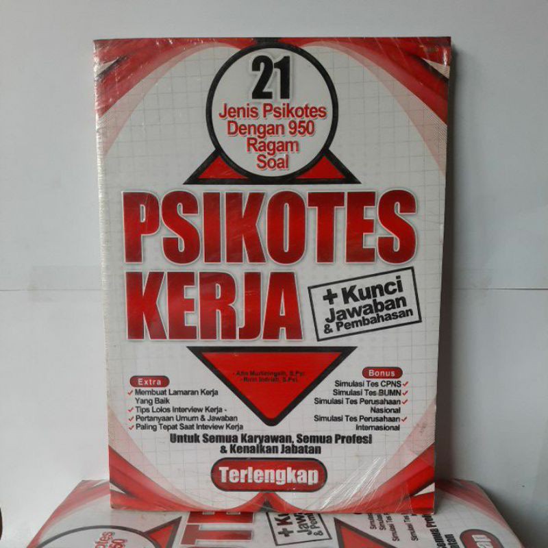 Buku Psikotes - Psikotes Kerja (Kunci Jawaban dan Pembahasan)