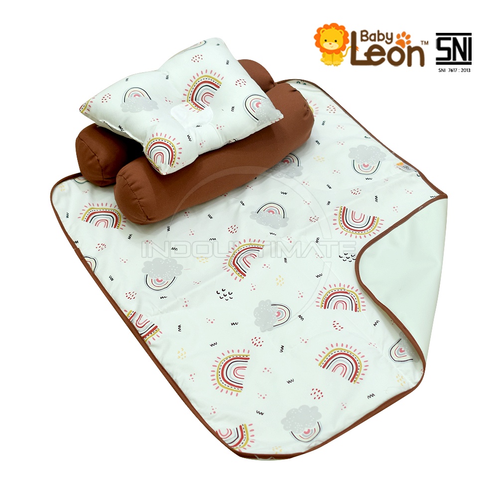 3in1 Set Bantal Guling Bayi Anak Kasur Bayi Set Bantal Matras Bayi Bantal Bayi Menyusui BGS-123 Kasur Multifungsi Bedcober Bayi SP-019 BABY LEON