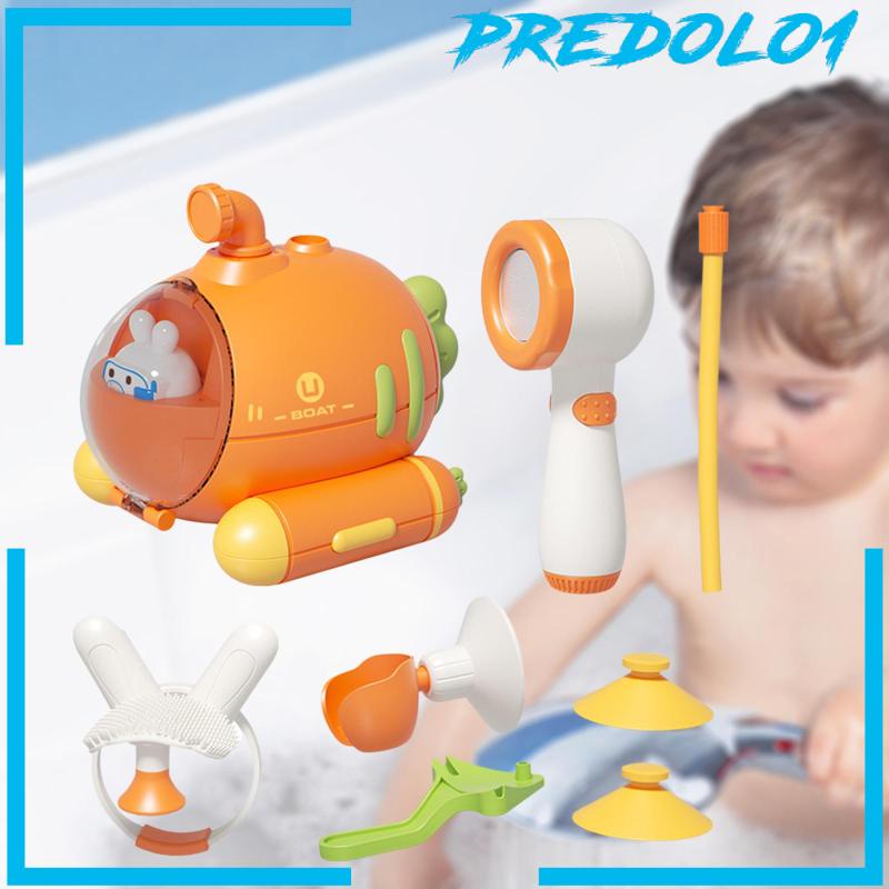 8Pcs Baby Bath Toys Interactive Electric Shower Head for Boys Holiday Gifts