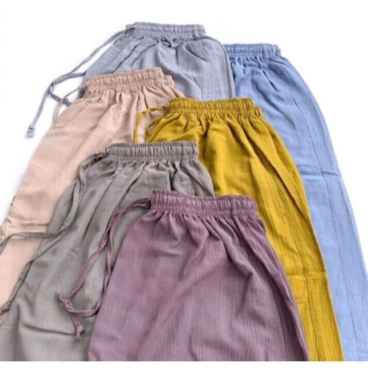 Celana kulot crinkle bahan crinkle airflow premium / celana kulot CRINKLE wanita loose cullote pants homewear / celana wanita celana panjang wanita terbaru 2022 celana kulot koran style terbaru kulot jumbo kulot wanita terbaru