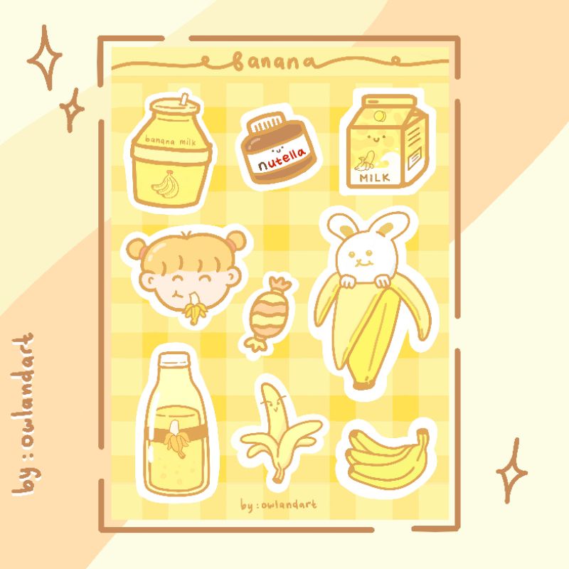 

STICKER DECO - BANANA