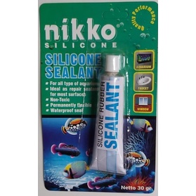 

LEM PEREKAT KACA NIKKO SILICONE RUBBER SEALANT / LEM AQUARIUM – 30 GR