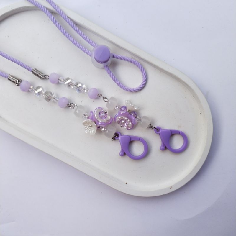 Adeline Kalung masker 2in1 Sweet Purple