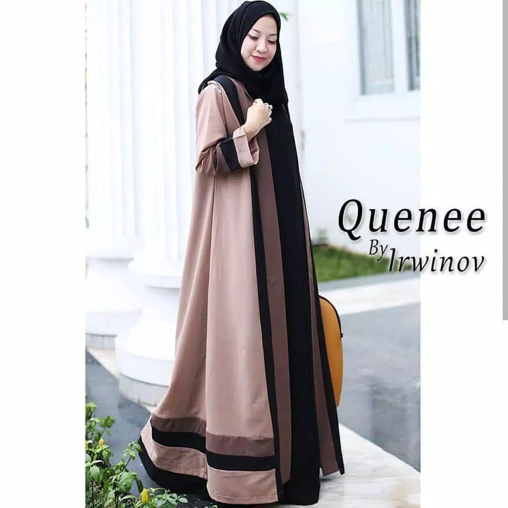 d4 - Fashion Gamis Abaya Gamis Maxi Dress Arab Saudi Bordir Zephy Turki Umroh Dubai Import Bahan Ade