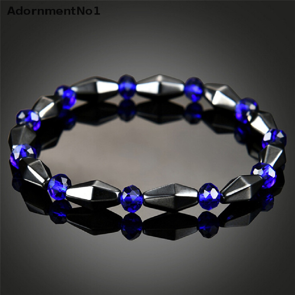 (AdornmentNo1) Gelang Tangan Magnetik Manik-Manik Batu Alam Untuk Terapi Kesehatan / Menurunkan Berat Badan