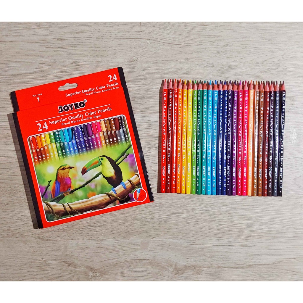 

PENSIL WARNA JOYKO CP-106 / PENSIL WARNA JOYKO 24 WARNA PANJANG