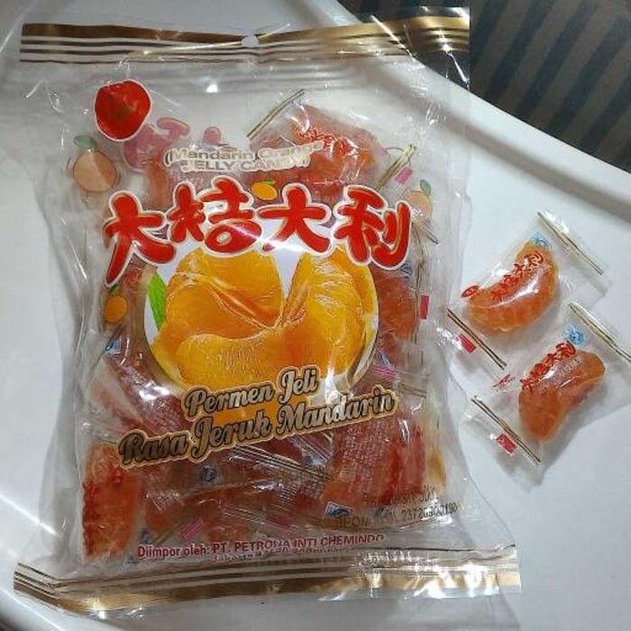 

500 Gram Permen Jelly Rasa Jeruk Mandarin