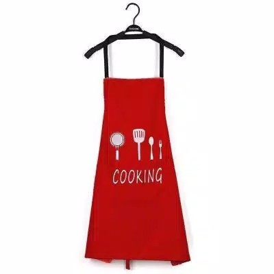 Celemek Apron Panjang Full Anti Minyak Anti Kotor Bahan Import - Hitam