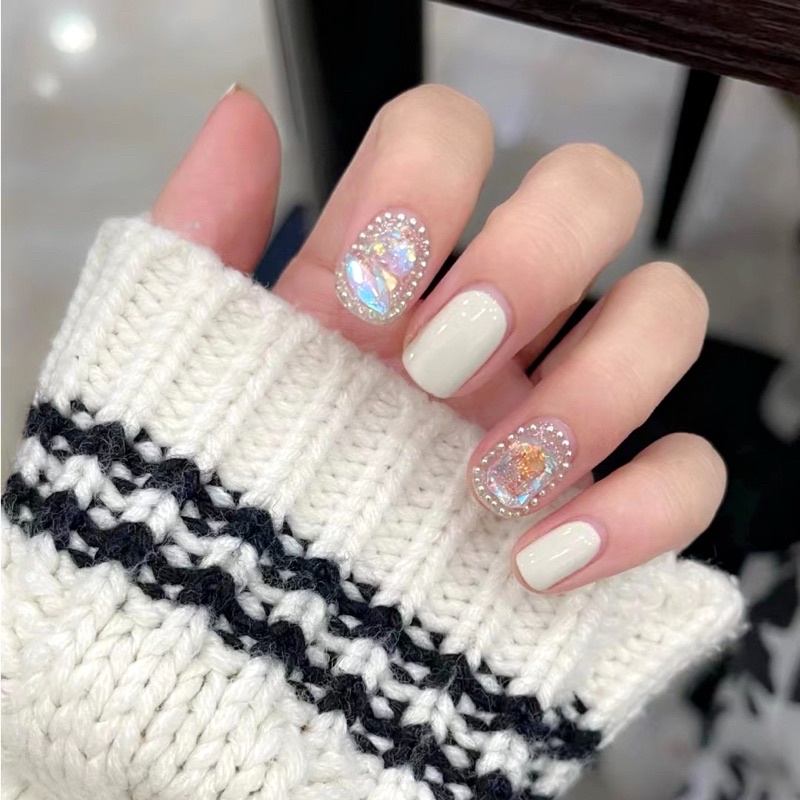 Kuku Palsu 【A58，lem sticker】Nikah Wedding False Nailart Pengantin Tangan