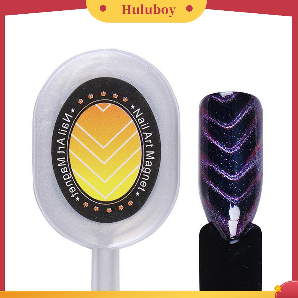 Huluboy Huluboy♡ Papan Magnet Bentuk Daun Bergelombang Untuk Kutek Gel UV Nail Art DIY