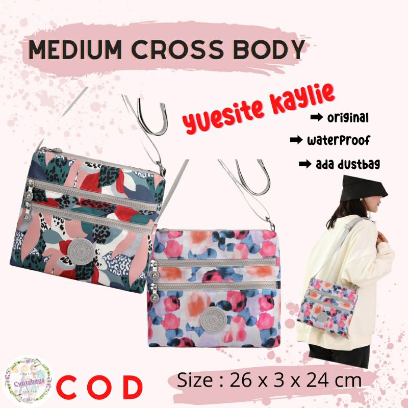 Tas selempang wanita medium yuesite kaylie original sling bag cross body