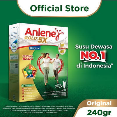 Anlene Gold Original/ Coklat / Vanila 240gr / Toko Makmur Online