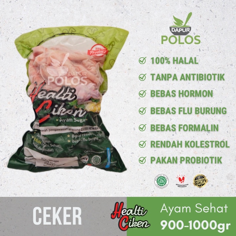 

Ceker Kaki Ayam Negeri Healti Ciken Sehat Pakan Herbal Probiotik Halal 900-1000gr