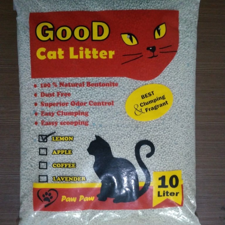 Pasir Gumpal Wangi Kucing merk GOOD 10L