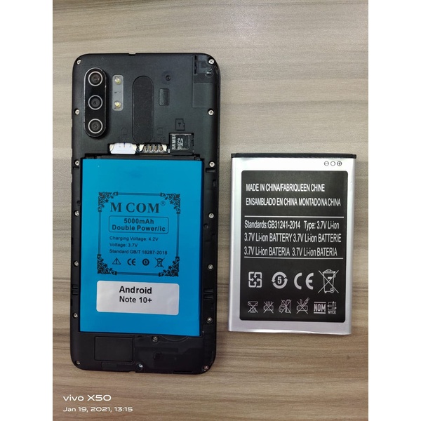 Battery Batre Baterai Double Power Mcom Android Note 10+ 10 Plus