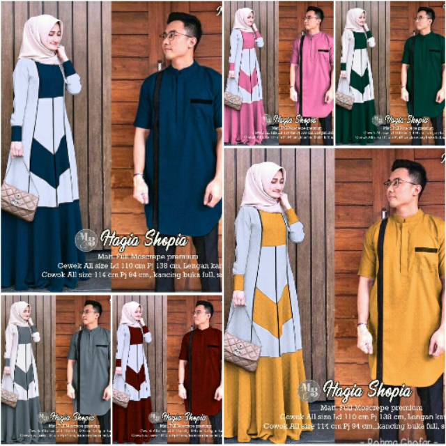 COUPLE ARIELLUNA MOSCREP GAMIS COUPLE LEBARAN MURAH