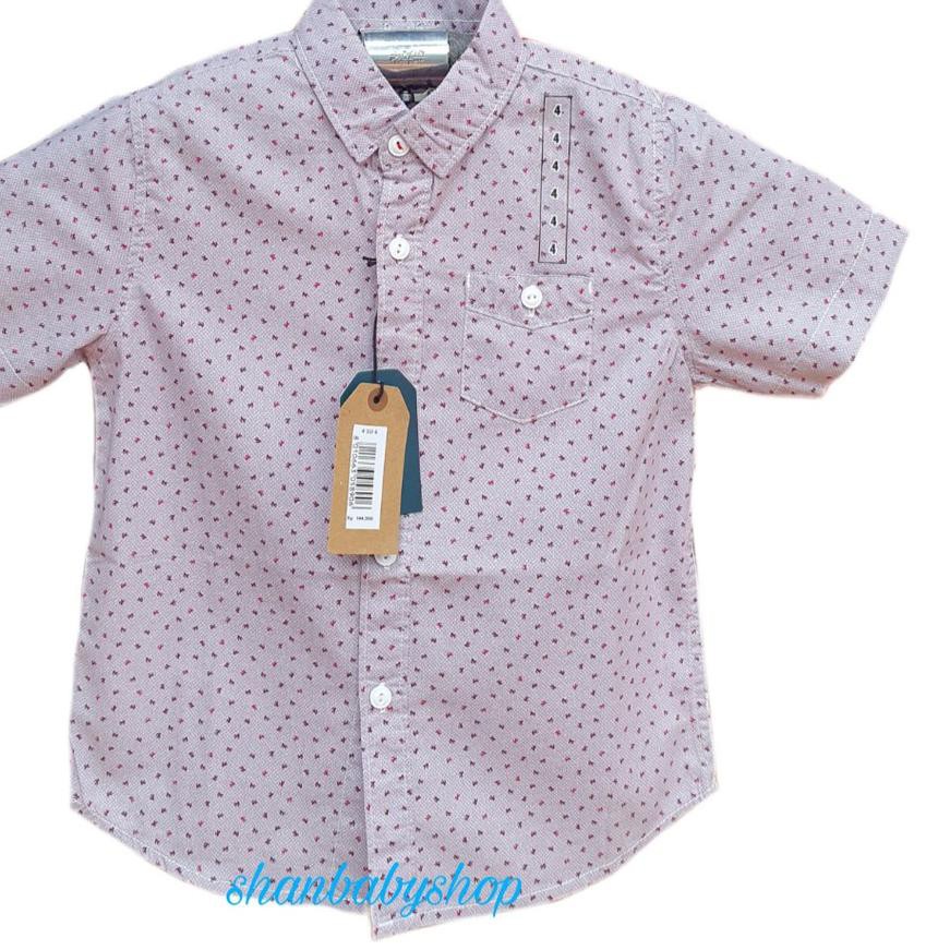 【 Top Grade 】 y863 Kemeja motif anak laki import 2-15 tahun hem anak tanggung remaja jumbo katun pri