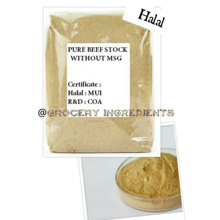 

Paling Murah Kaldu Sapi Tanpa Msg /Pure Beef Extarct - 50Gram Terbagus