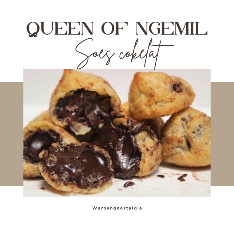 

[Queen of ngemil] soes cokelat kering / cemilan murah / cemilan