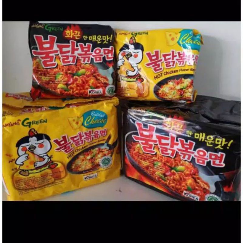 Ready stok Samyang Original, Samyang keju, Samyang carbo, Samyang Extra hot Bundle 5 pcs