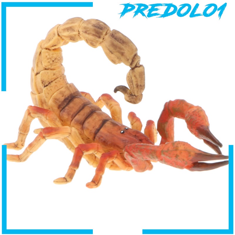 Predolo1 Mainan Model Hewan Kalajengking Scorpion Warna Kuning Untuk Edukasi Anak