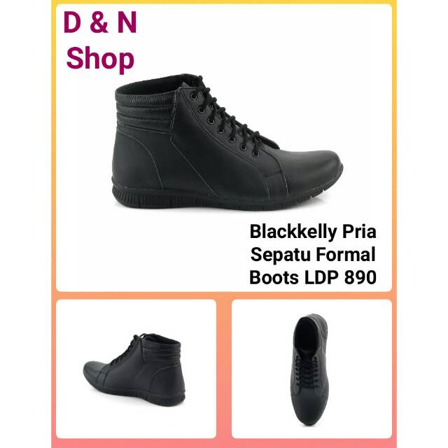 Sepatu Boots Pria Blackkelly Berkualitas asli buatan Cibaduyut Bandung LDP 890