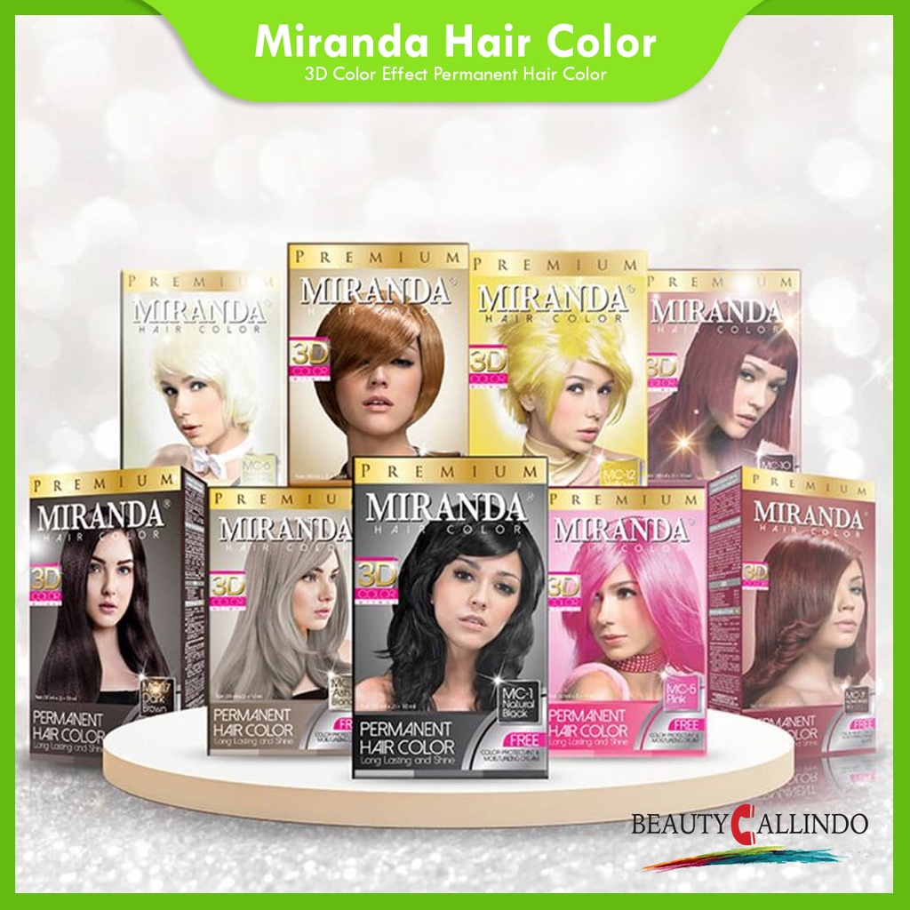 Miranda Hair Color Cat Semir Rambut 3D 30ml - 60ml