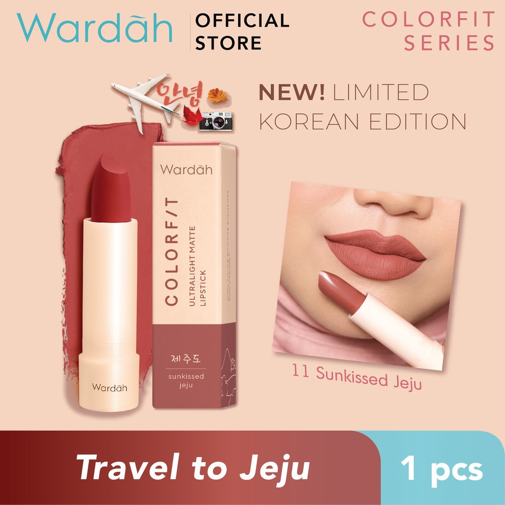 WARDAH COLORFIT ULTRALIGHT MATTE LIPSTICK (Series Korea)