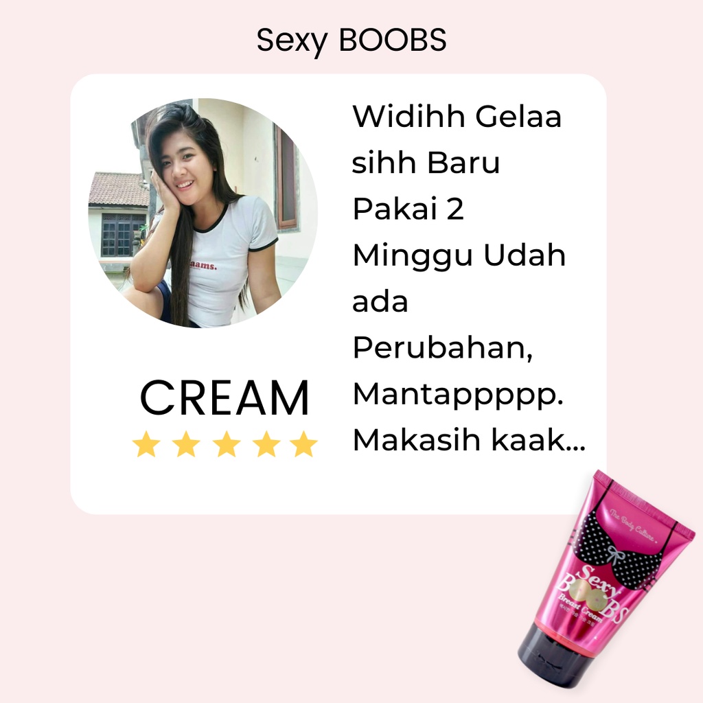 Krim Pembesae Payudara Pengecang Payudara Yang Kendur Obat Pembesar Payudara Montok Padat Berisi Permanen Sexy Boobs Breast Cream 80ml Original BPOM