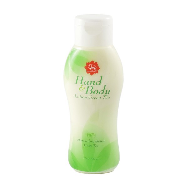 Viva Hand &amp; Body Lotion Green Tea Perlindungan Kulit Radikal Bebas