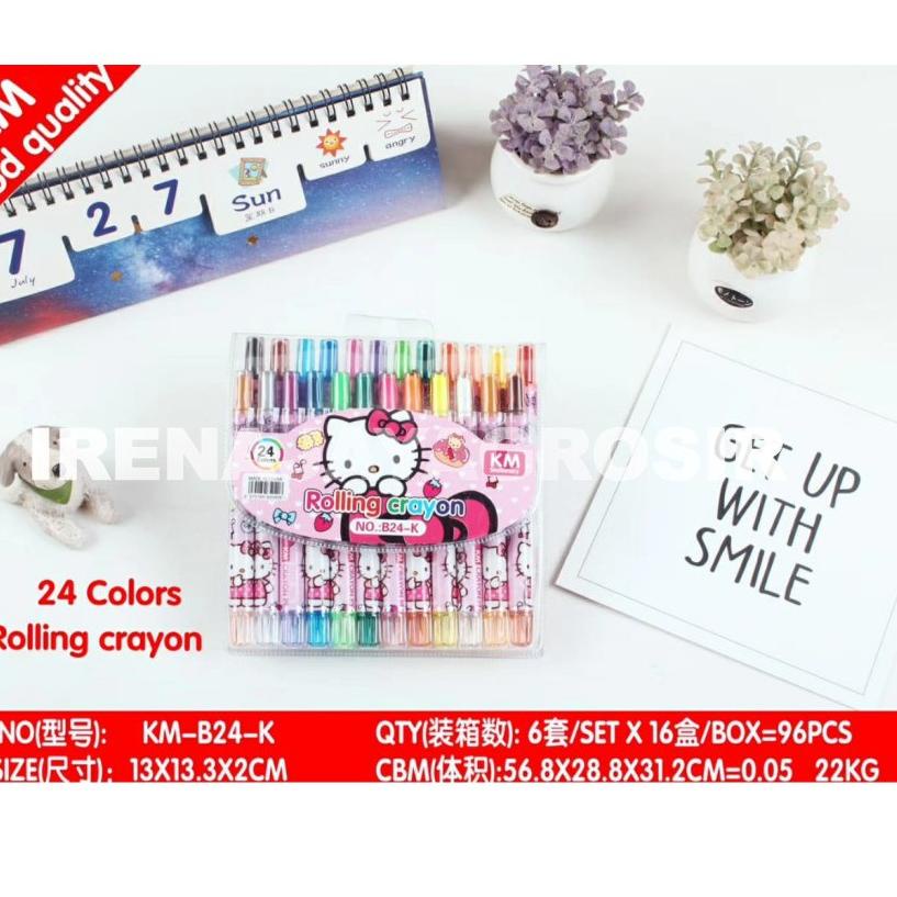 

GATE IRENAJAYAGROSIR - ROLLING CRAYON KRAYON DENGAN 24 WARNA PENDEK KMB24 mwfs939