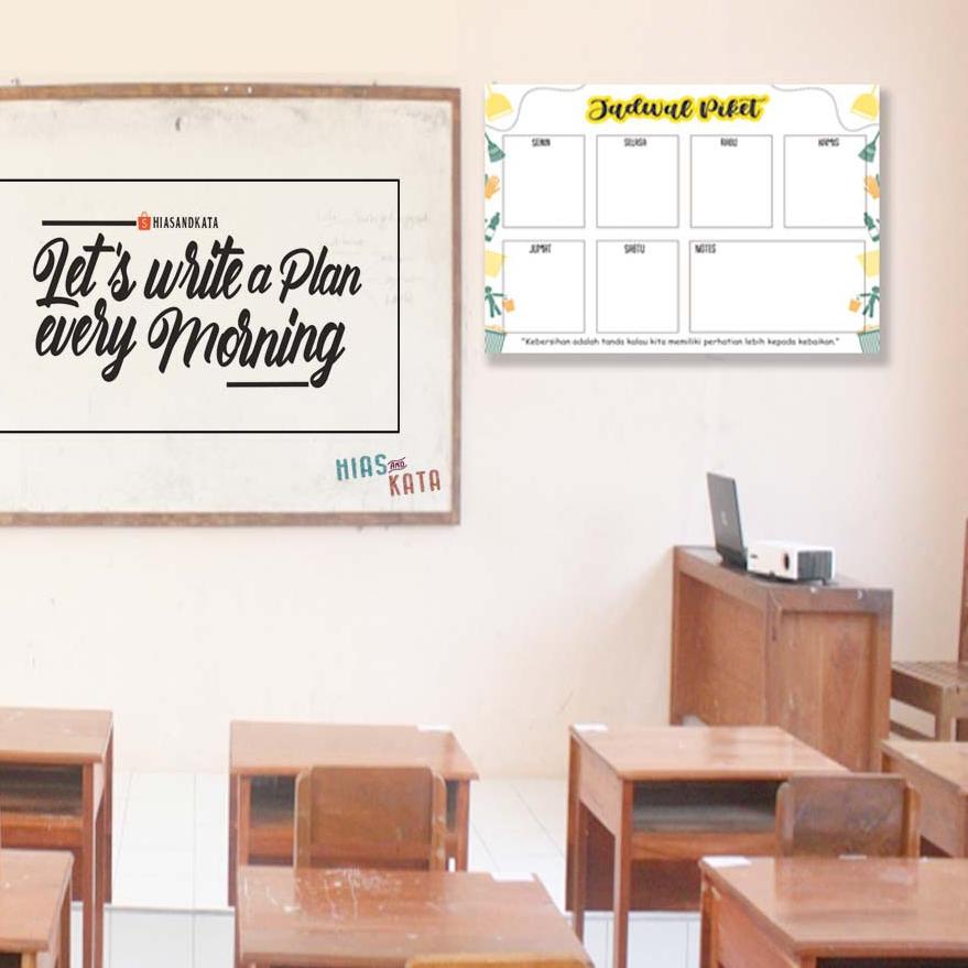 

Jadwal piket kelas dinding sekolah size A3 bisa tulis hapus gratis 1pcs spidol wipe & clean !!