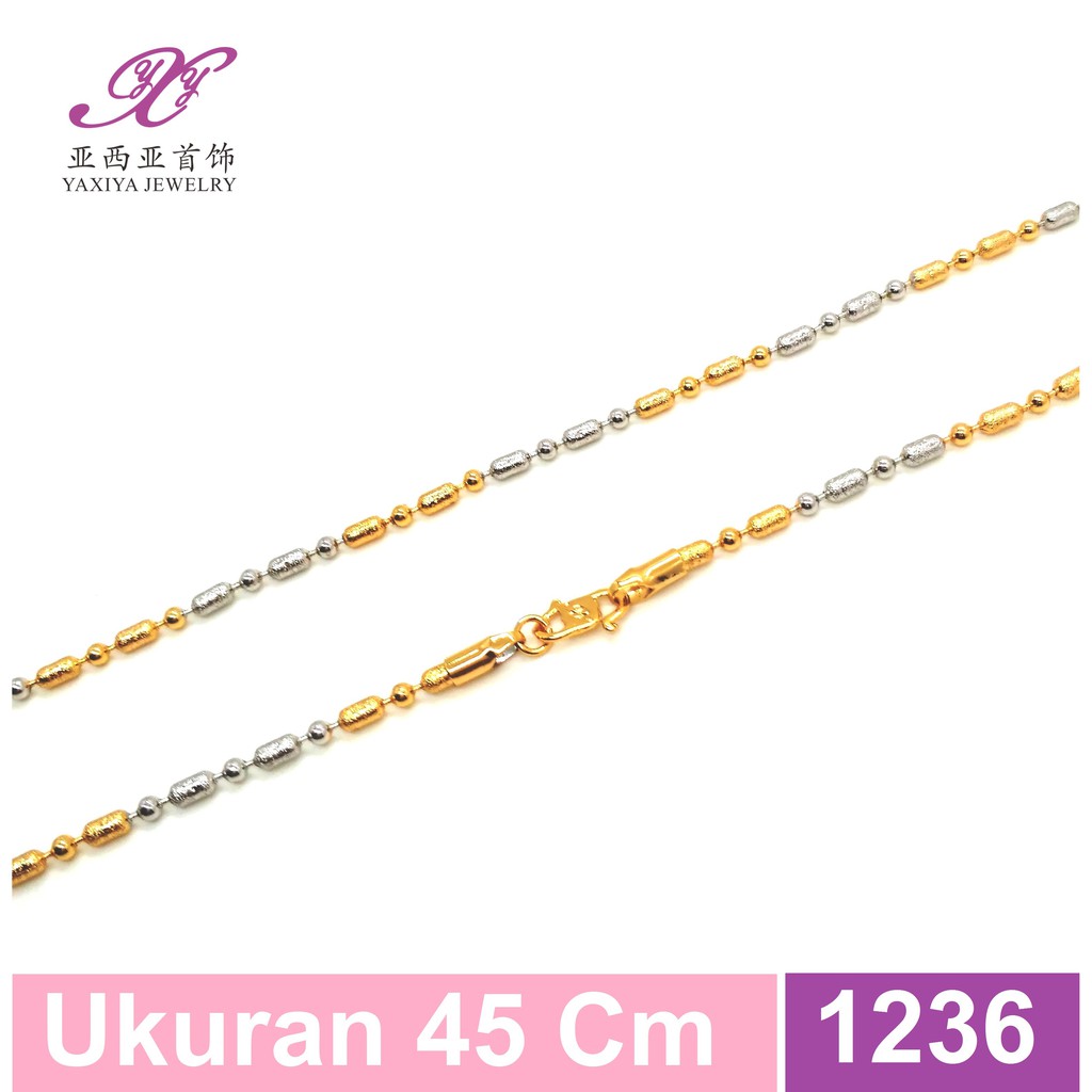 

Kalung Lapis Emas Rantai Kombinasi Perhiasan Imitasi Yaxiya 1236