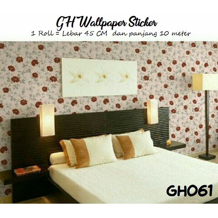 Wallpaper dinding Dekorasi dinding rumah Wall stiker dinding wallpaper Stiker tembok motif kayu GH052