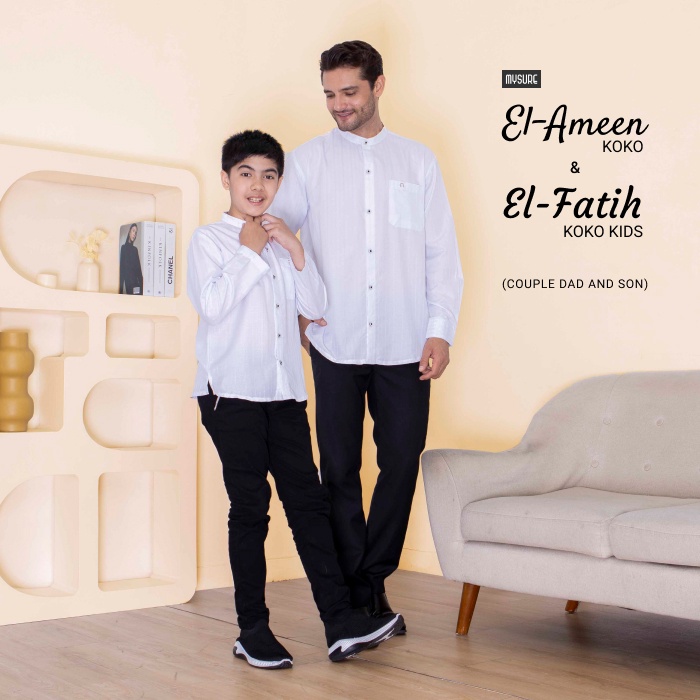 TOKORAME// Koko Lengan Panjang Bapak dan Anak EL-AMEEN KOKO ( COUPLE DAD & SON )