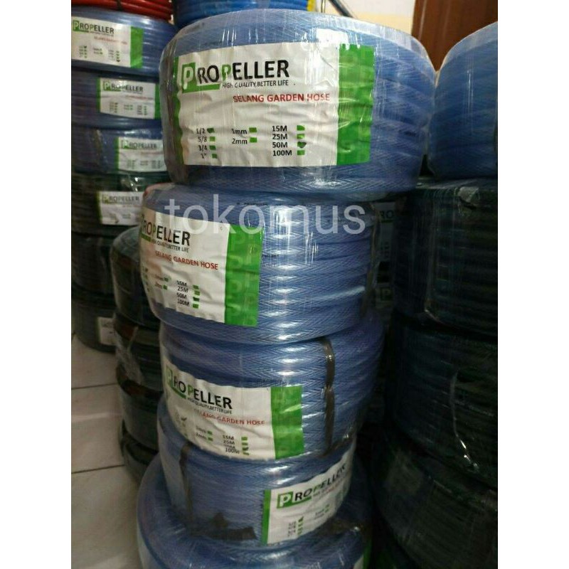 Selang Air Selang Keran Kran Taman Benang Serat 5/8 Inch Per Meter