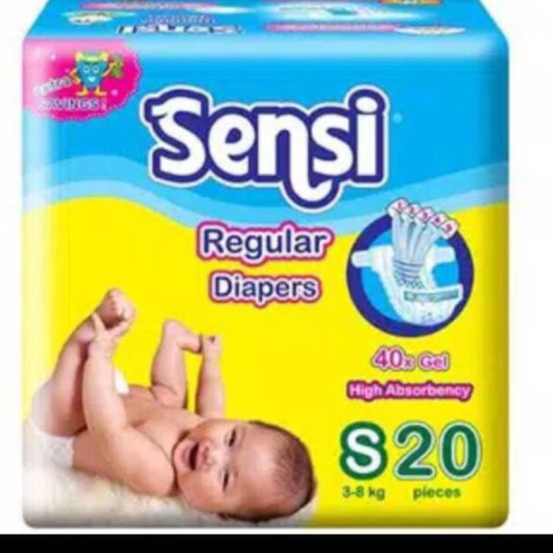 Hanya hari ini Pampers Bayi New Born Sensi type perekat S isi 20 °•.¸¸.•°`