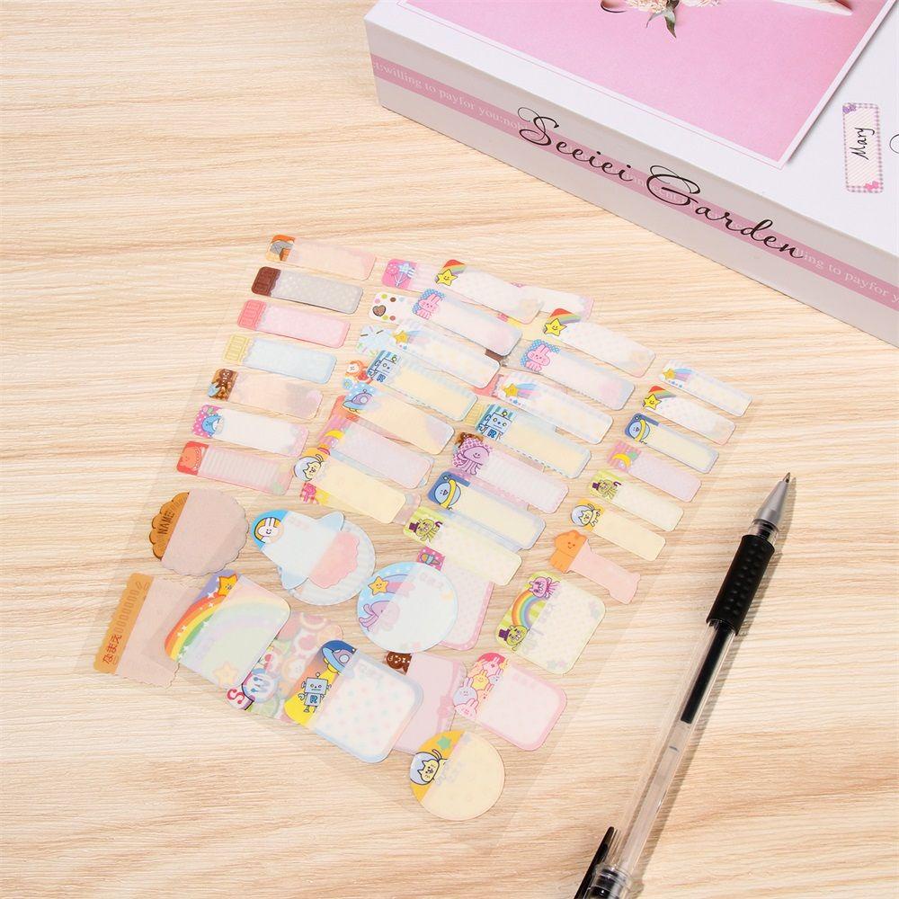 Suyo 140Pcs Kartun Cute Tag Tahan Air Self-adhesive Cup Bottle Mark Sticker Label Botol