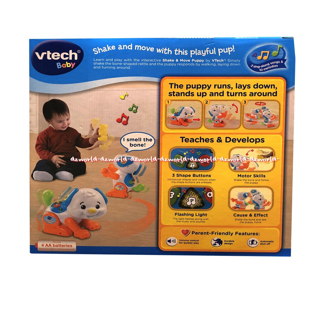 Vtech Baby The Puppy Run Lay Down Mainan Anak Berbentuk Anjing