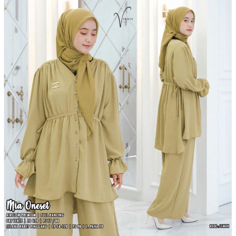 (NEW)SETELAN WANITA OOTD//MIA ONE SET BY VENTE