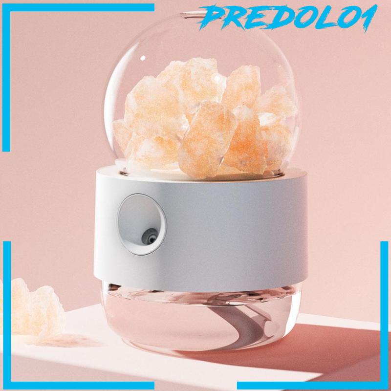 [PREDOLO1] Essential Oil Diffuser Himalayan Salt Light Diffuser  Humidifier White