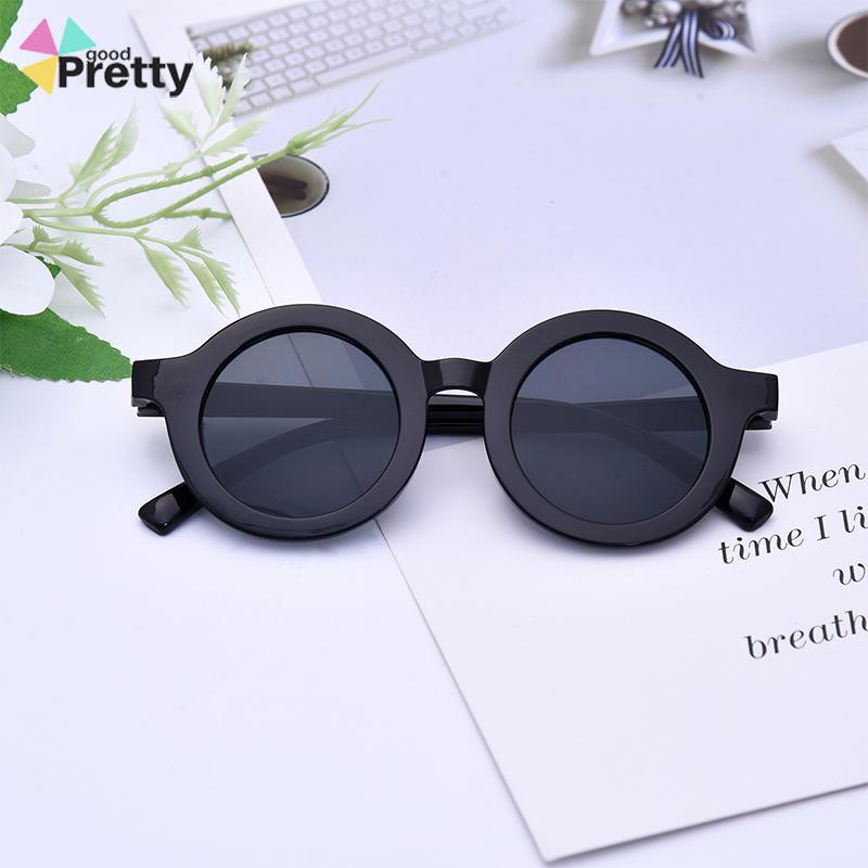 Kacamata Hitam Anak Matte Bingkai Bulat Trendi Retro Cute Clear Vision - PD