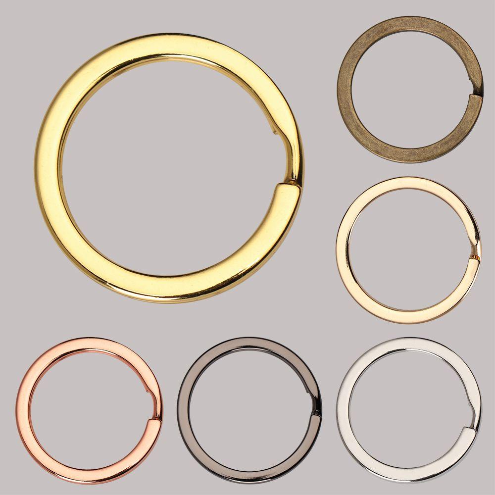 Lily 10pcs/lot 25mm 28mm 30mm Split Kunci Ring Bulat Konektor Saku Carabiner