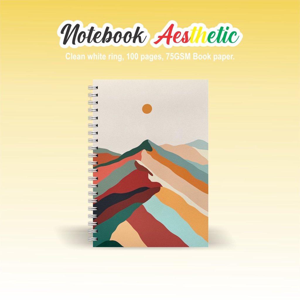 

Notebook Aesthetic BOOKPAPER GRID/KOTAK2#DOTTED/TITIK2#BLANK/POLOS#GARIS/LINE